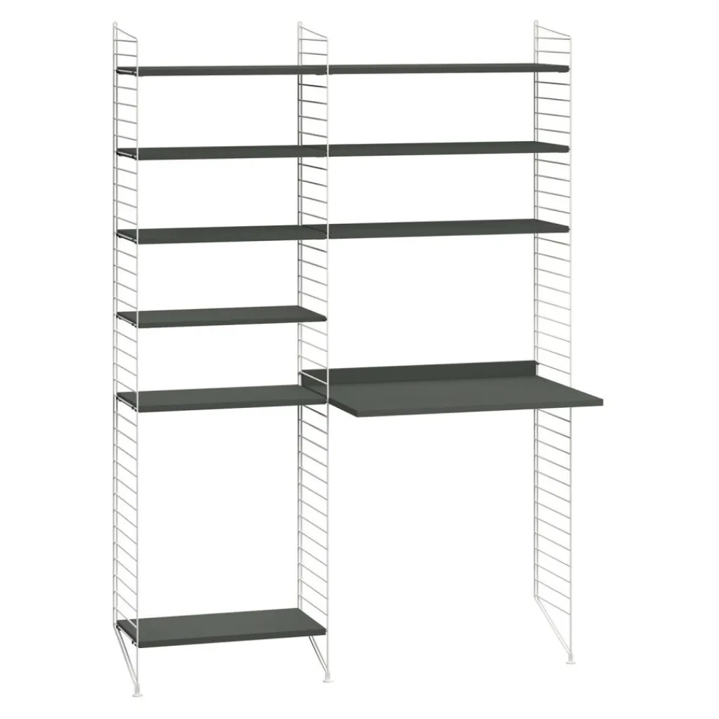 Regalsysteme^String Arbeitsplatzkombination 140x200x30cm