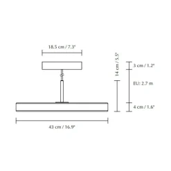 Pendelleuchten^Umage Asteria LED Pendelleuchte Messing