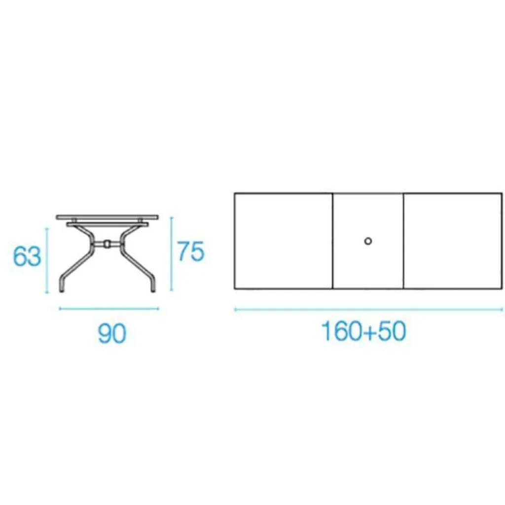 Emu Athena Gartentisch ausziehbar 160x90cm| Gartentische