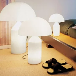 Oluce Atollo Tischleuchte Glas weiß| Tischleuchten|Nachttischleuchten