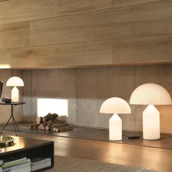 Oluce Atollo Tischleuchte Glas weiß| Tischleuchten|Nachttischleuchten