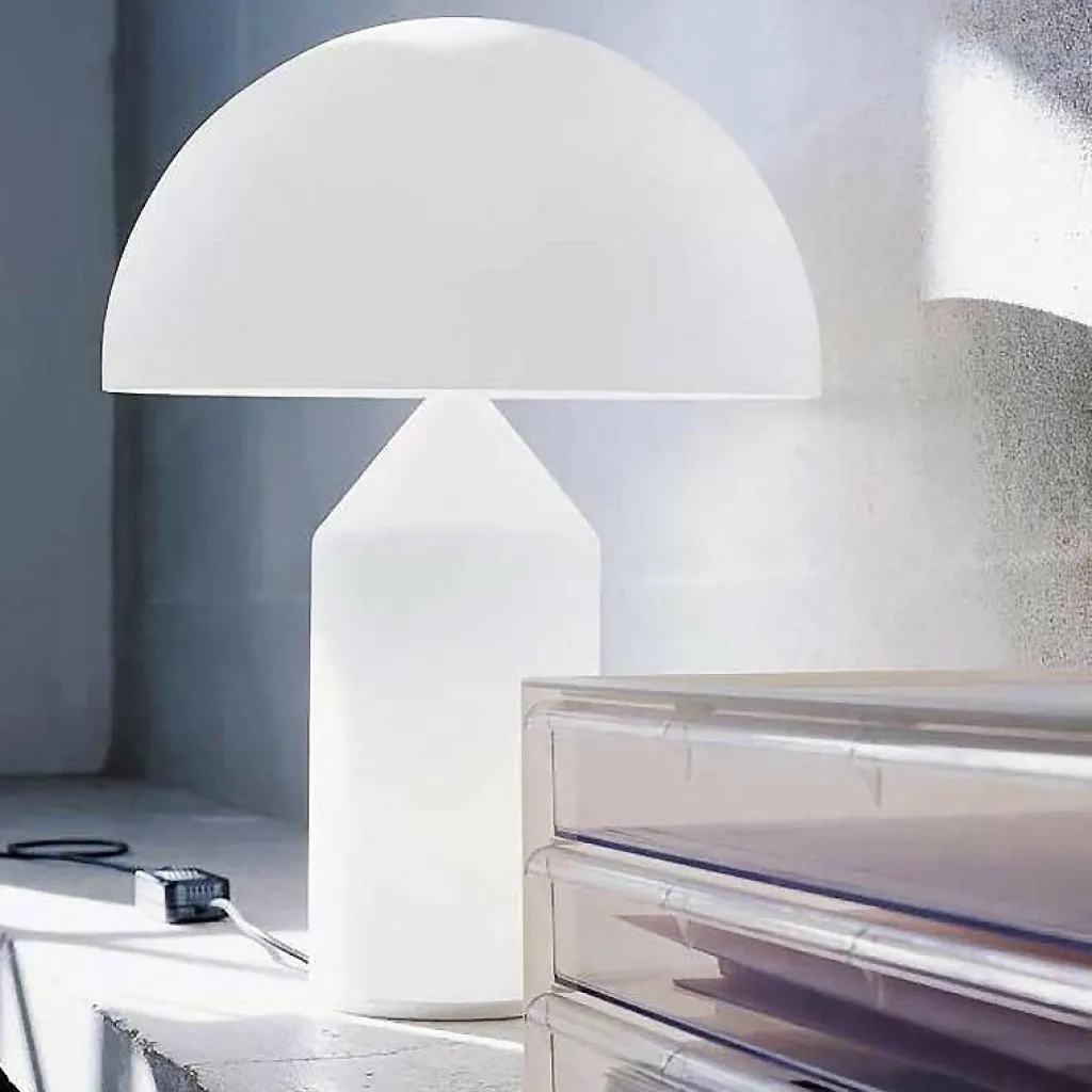 Oluce Atollo Tischleuchte Glas weiß| Tischleuchten|Nachttischleuchten