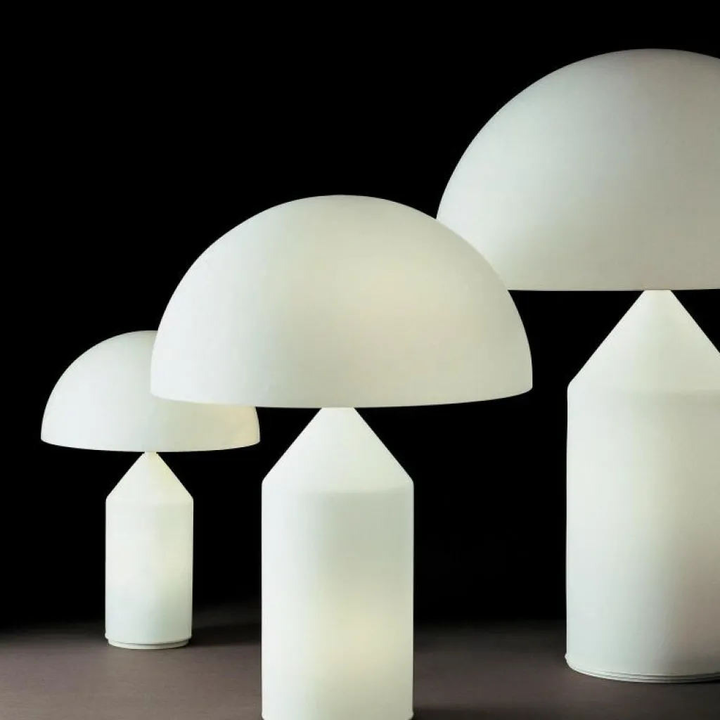 Oluce Atollo Tischleuchte Glas weiß| Tischleuchten|Nachttischleuchten