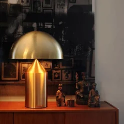 Nachttischleuchten^Oluce Atollo Tischleuchte gold