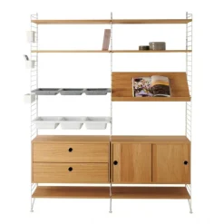 Regale^String Aufbewahrungskombination 158x200x30cm