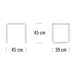 Thonet B 9 Beistelltisch Glas| Beistelltische