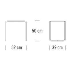 Thonet B 9 Beistelltisch Glas| Beistelltische