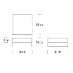 Beistelltische|Tische^Thonet B 20/1 Couchtisch/Beistelltisch Esche
