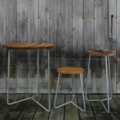 Gartentische^Grythyttan 6B 60 Gartenesstisch Ø60cm Teak