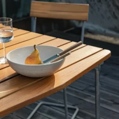 Gartentische^Grythyttan B31 84 Gartenesstisch klappbar 92x84cm Teak