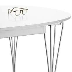 Tische^Fritz Hansen B619 Super-elliptischer Tisch Laminat ausziehbar