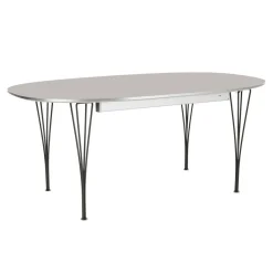 Tische^Fritz Hansen B619 Super-elliptischer Tisch Laminat ausziehbar