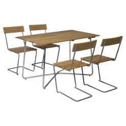 Gartentische^Grythyttan B25A 120 Gartenesstisch 120x70cm Teak