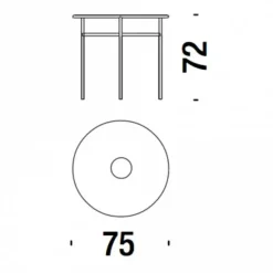 Gartentische^Moroso Banjooli Bistrotisch