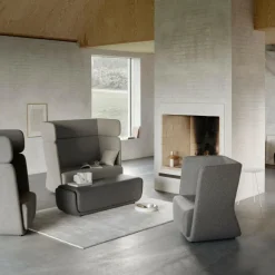 Sessel^Softline Basket Sessel mit hohem Rücken