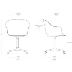 Bürostühle^Gubi Bat Meeting Stuhl