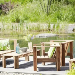 Jan Kurtz Batten Teakholz Loungesessel| Outdoor-Sofas & Sessel