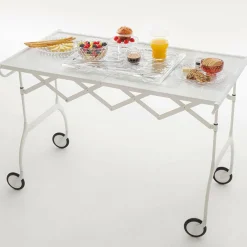 Kartell Battista Servierwagen klappbar matt| Servierwagen