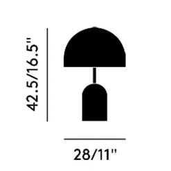 Nachttischleuchten^Tom Dixon Bell LED Tischleuchte