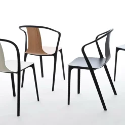 Vitra Belleville Armlehnstuhl Holz| Gartenstühle