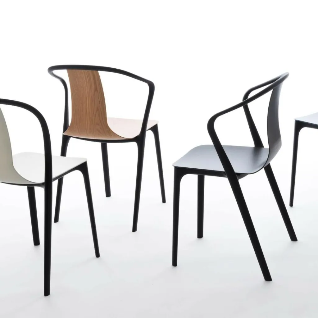 Vitra Belleville Armlehnstuhl Holz| Gartenstühle