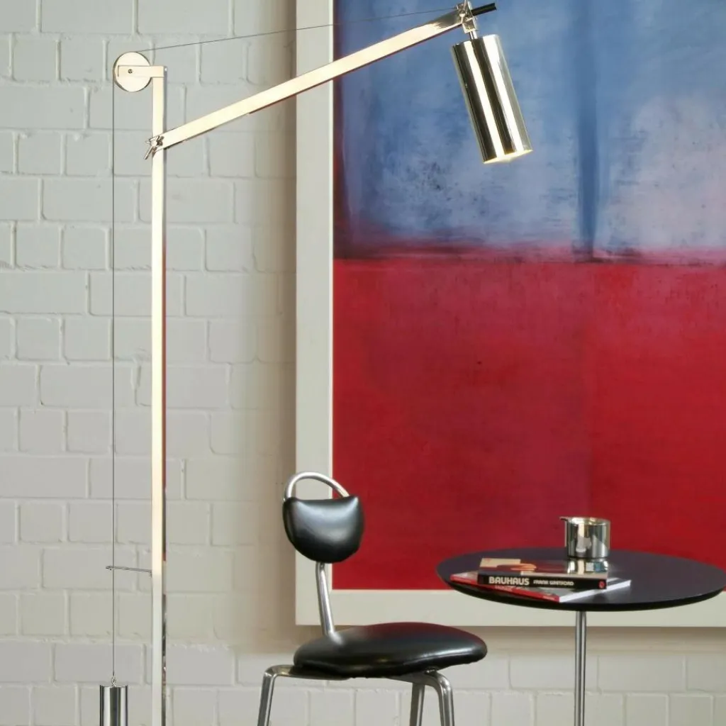 Stehleuchten^Tecnolumen BH 23 Bauhaus Stehleuchte mit Gegengewicht