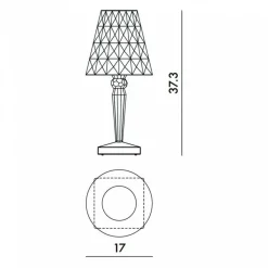 Kartell Big Battery LED Tischleuchte| Tischleuchten