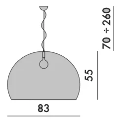 Pendelleuchten^Kartell Big FL/Y Pendelleuchte