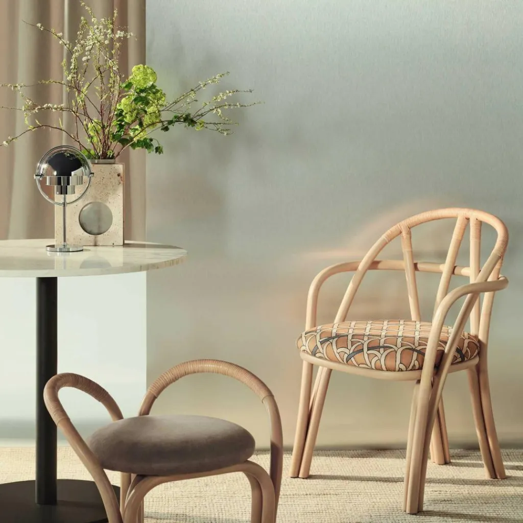 Gubi Bistra Hocker Gestell Natur| Hocker