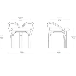 Gubi Bistra Hocker Gestell Natur| Hocker