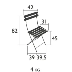 Fermob Bistro Duraflon® Klappstuhl| Stühle|Gartenstühle