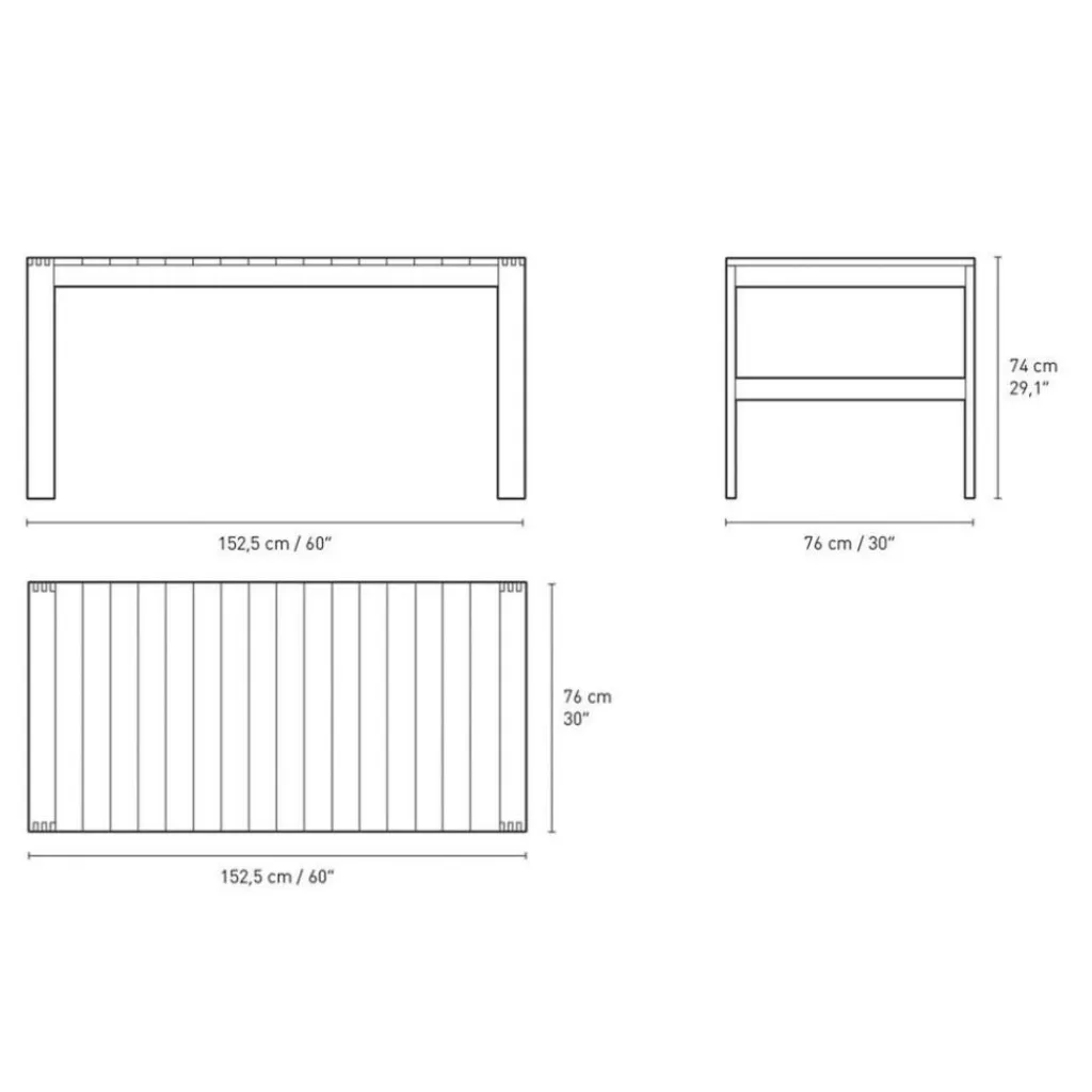 Gartentische^Carl Hansen BK15 Garten Esstisch