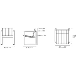 Stühle^Carl Hansen BK10 Gartenstuhl
