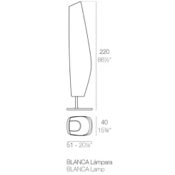 Außenstehleuchten|Außenstehleuchten^Vondom Blanca LED Außenstehleuchte
