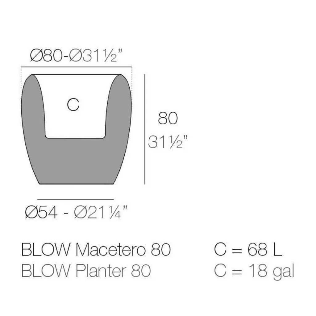 Blumenkästen^Vondom Blow Pflanzgefäß