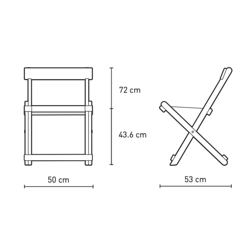 Stühle^Carl Hansen BM4570 Gartenstuhl klappbar