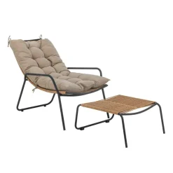 Stühle^Bloomingville Boel Liegestuhl mit Hocker