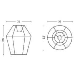 HAY Bonbon Shade Lampenschirm M| Leuchten-Zubehör