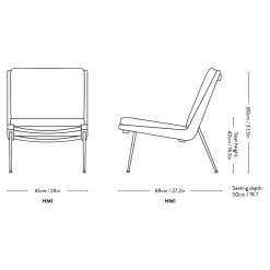 Sessel^&Tradition Boomerang HM1 Loungesessel