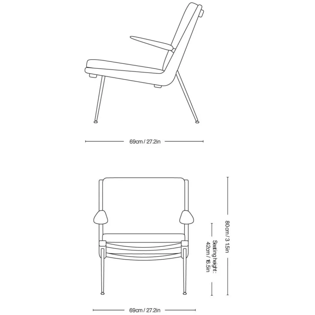 &Tradition Boomerang HM2 Loungesessel| Sessel