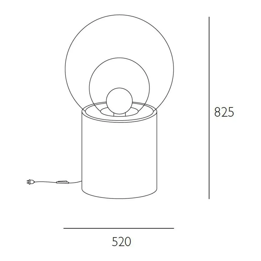 pulpo Boule High Bodenleuchte Sockel Travertin| Bodenleuchten