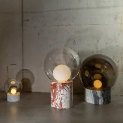 pulpo Boule Small Tischleuchte Sockel Marmor| Tischleuchten