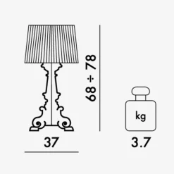 Tischleuchten^Kartell Bourgie Tischleuchte matt