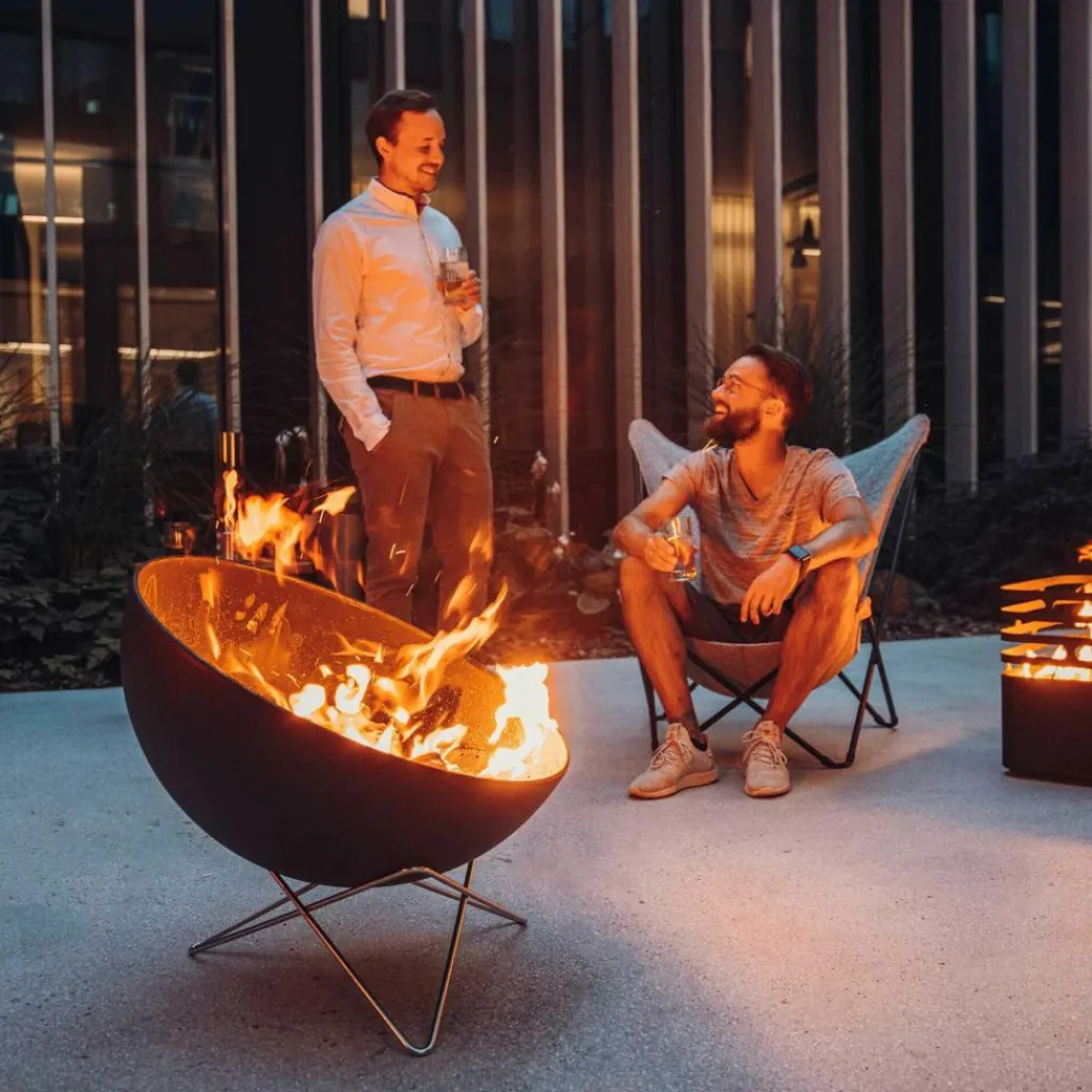 höfats Bowl 70 Feuerset flex mit Sternfuß und Dreibein| Grills & Feuerstellen