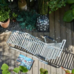 Gartenliegen^Embru Breuer Modell 1096 Sonnenliege