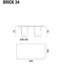 Tische^Gervasoni Brick Esstisch