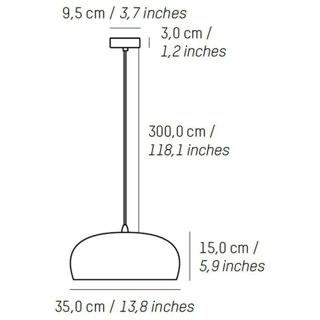 Pendelleuchten^Petite Friture Brush Pendelleuchte Ø 35cm