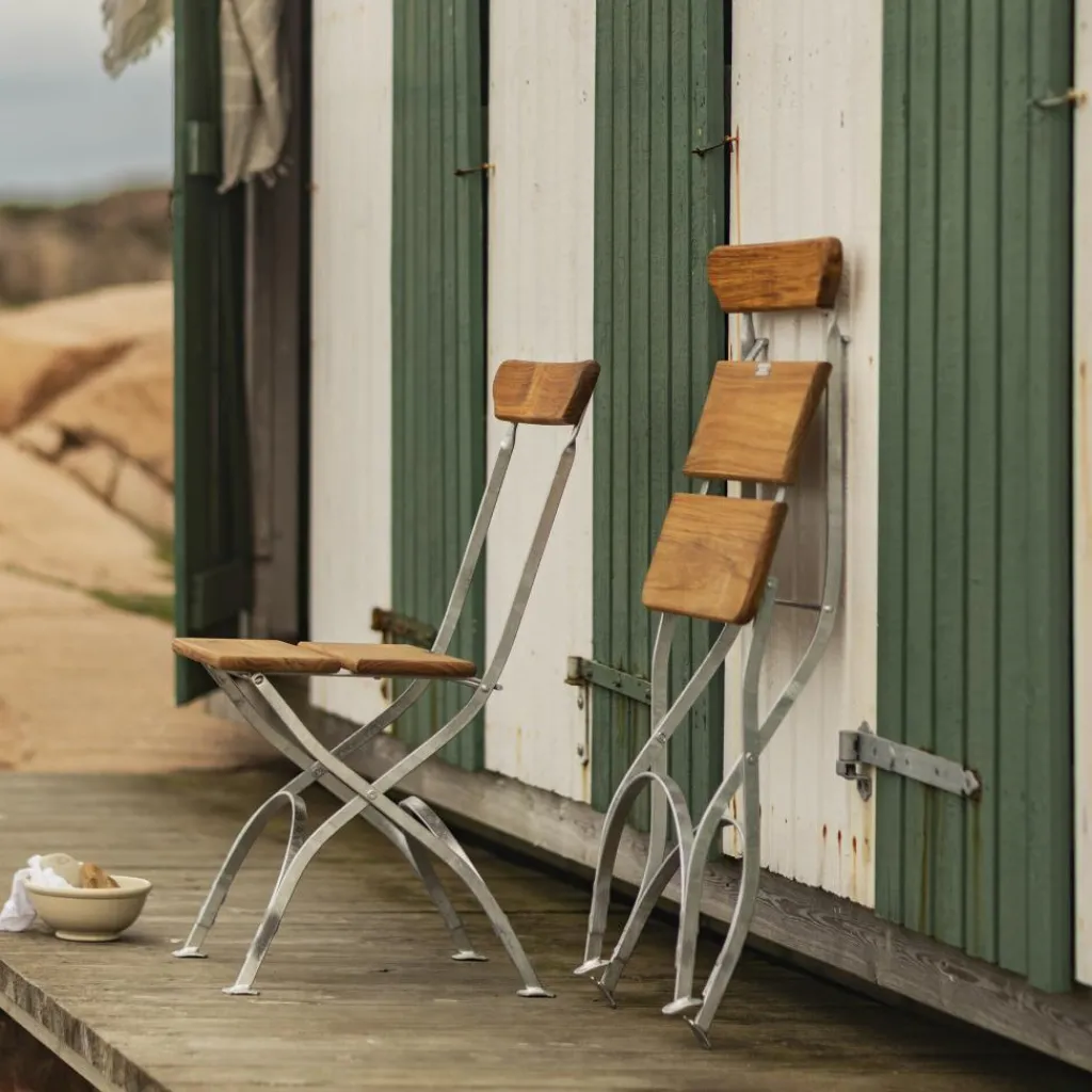 Gartenstühle^Grythyttan Bryggeri Gartenstuhl klappbar Teak