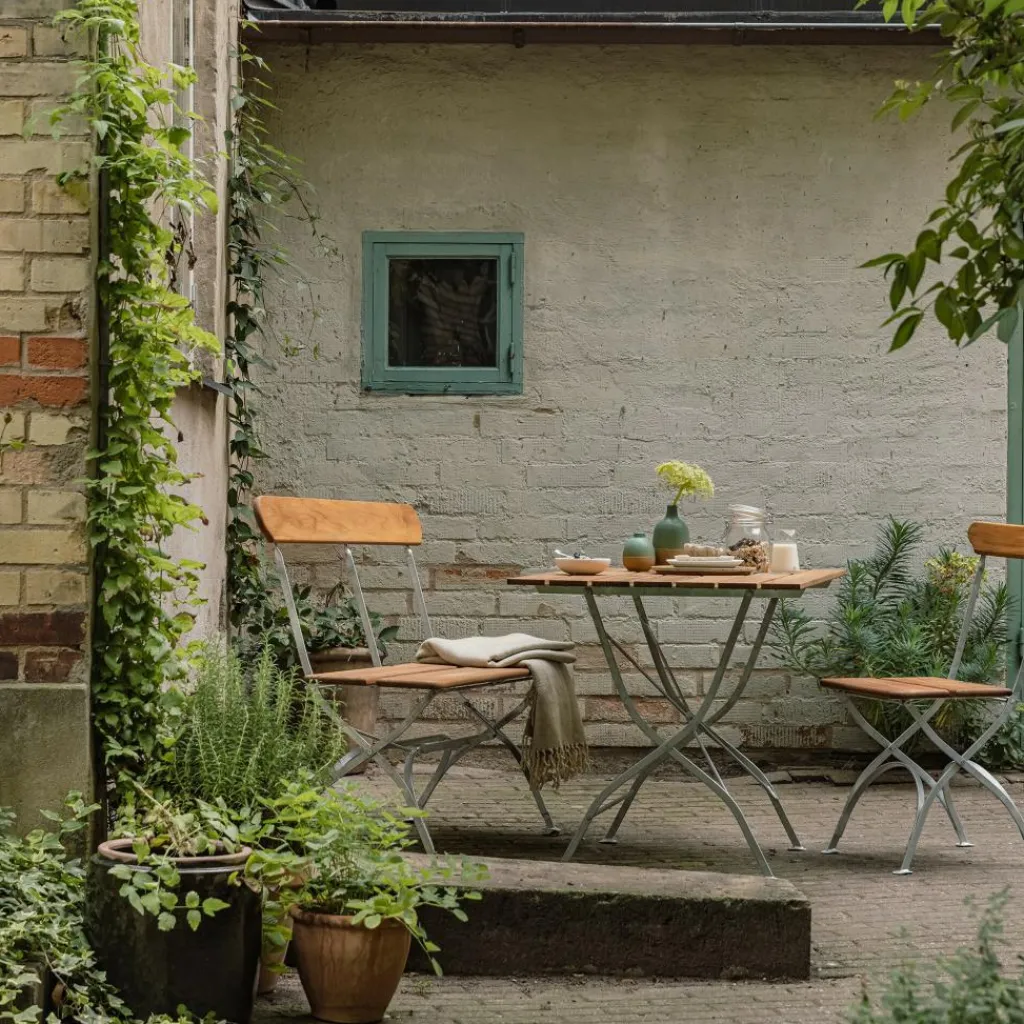 Gartenstühle^Grythyttan Bryggeri Gartenstuhl klappbar Teak