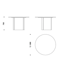 Esstische^Normann Copenhagen Bue Esstisch Ø 120cm